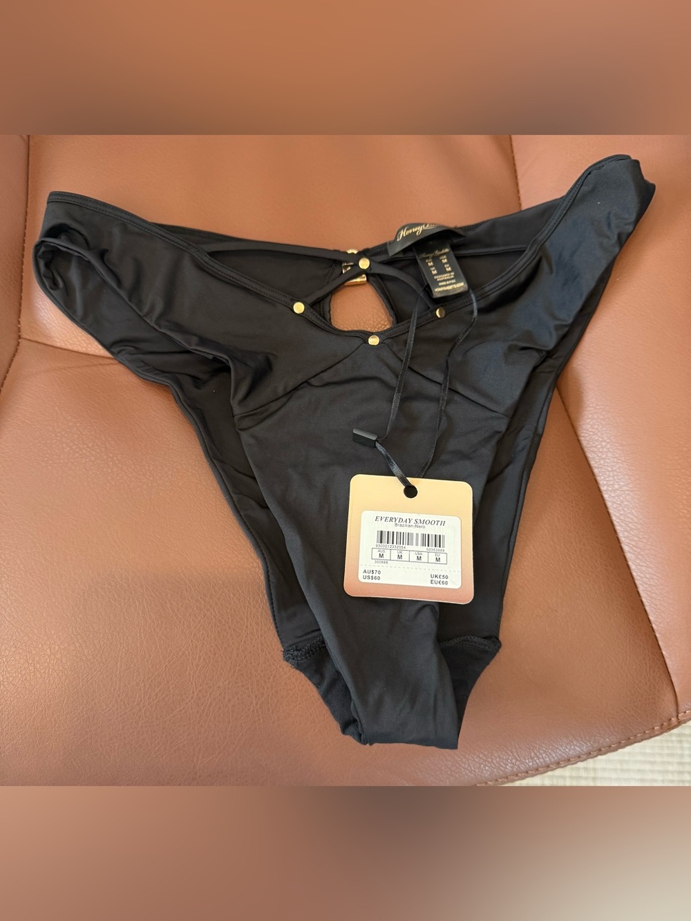Honey Birdette Everyday Smooth Black Nero NWT Size M